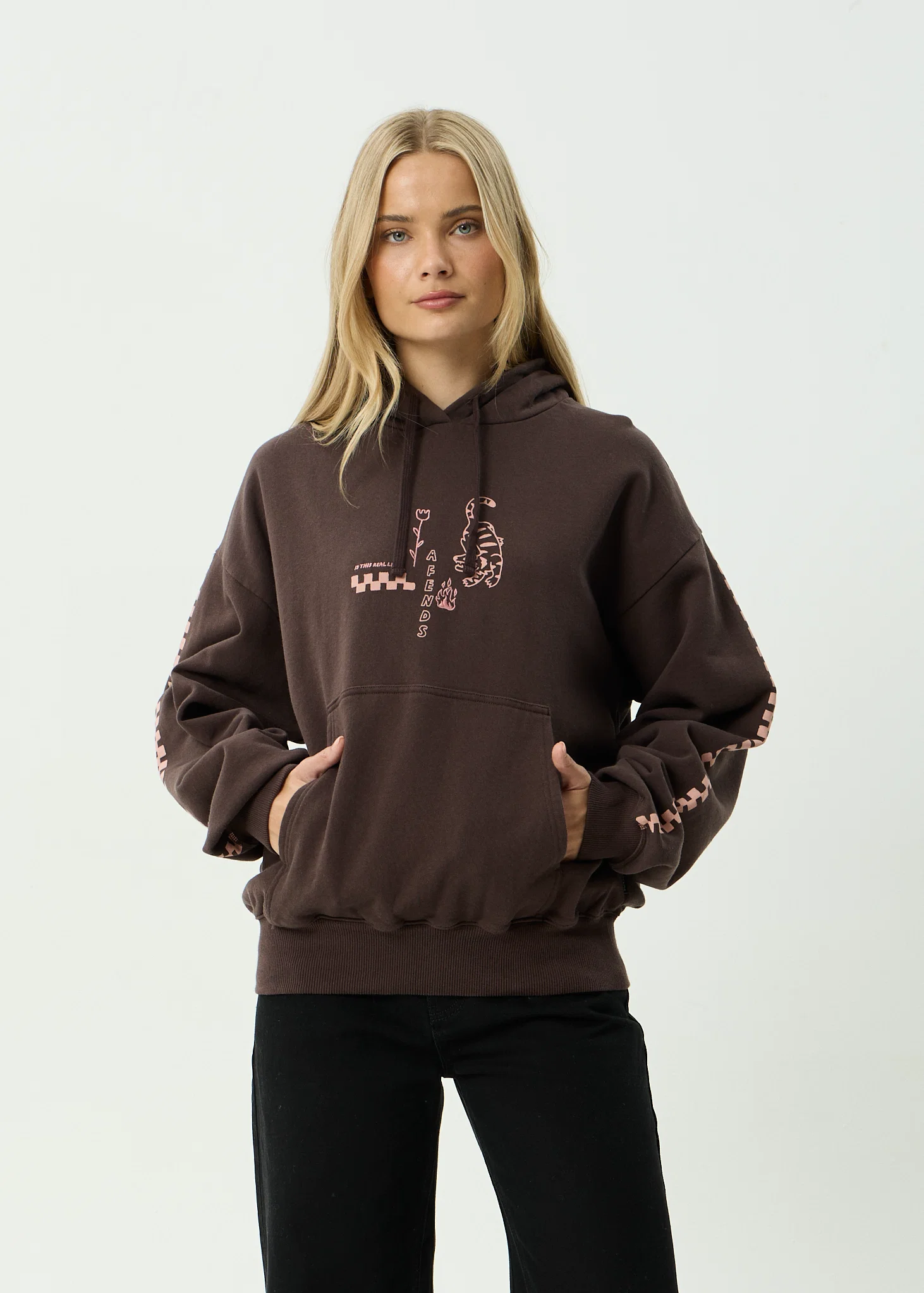 Afends Afends Women's Reality Check Boxy Pull-On Hood