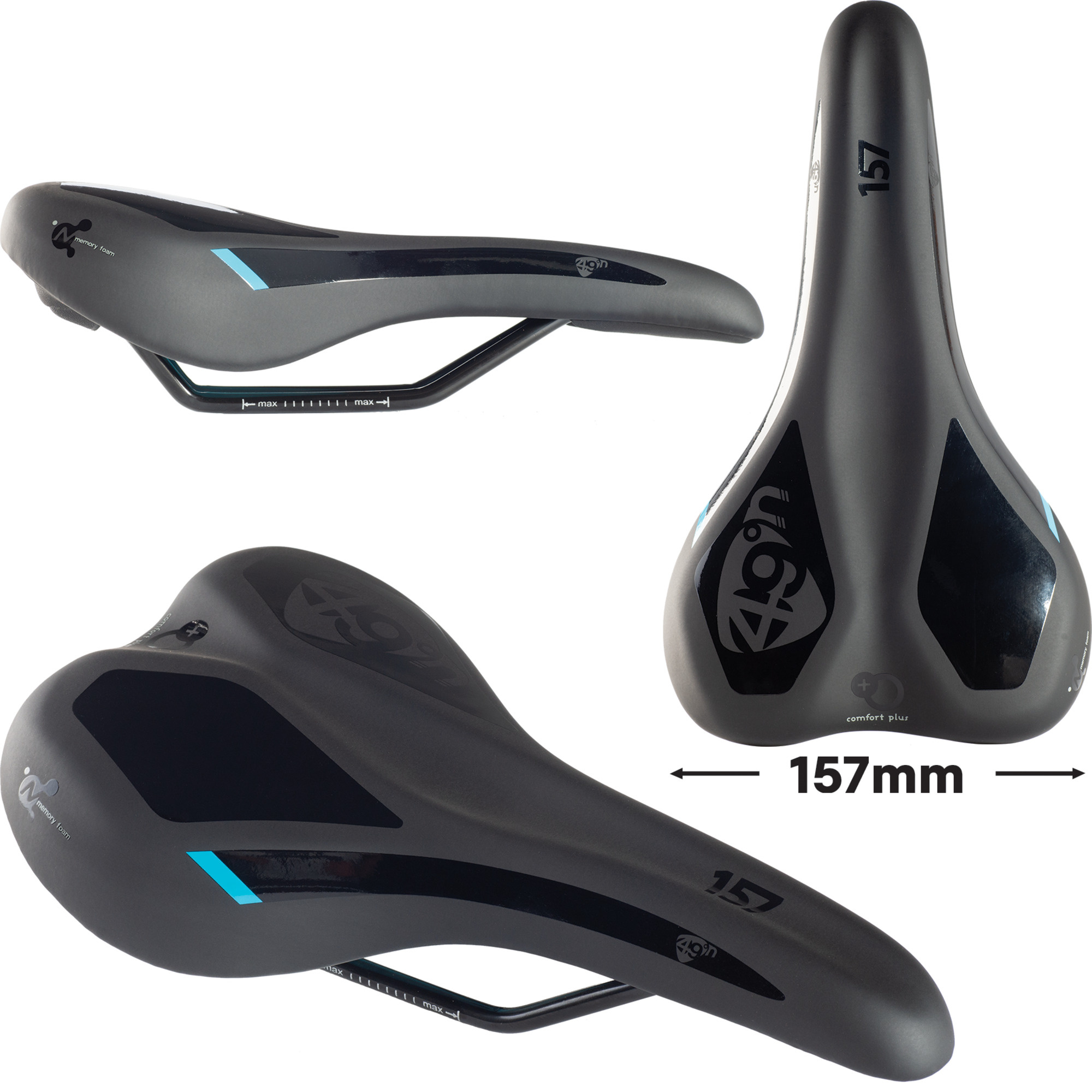49°N 49N Unisex FormFit Memory Foam Saddle