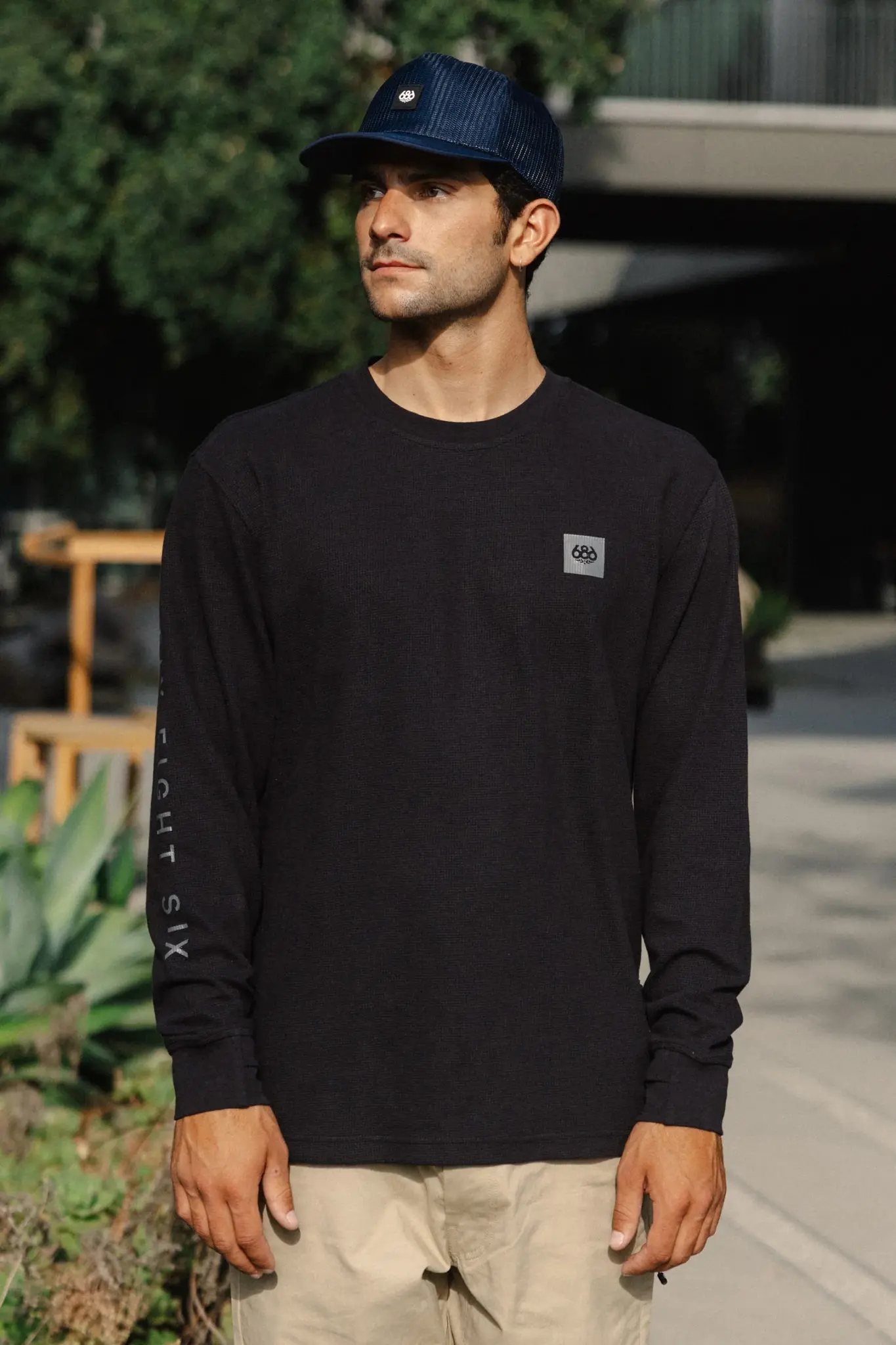 686 686 Men's Let's Chill Waffle Longsleeve Crew