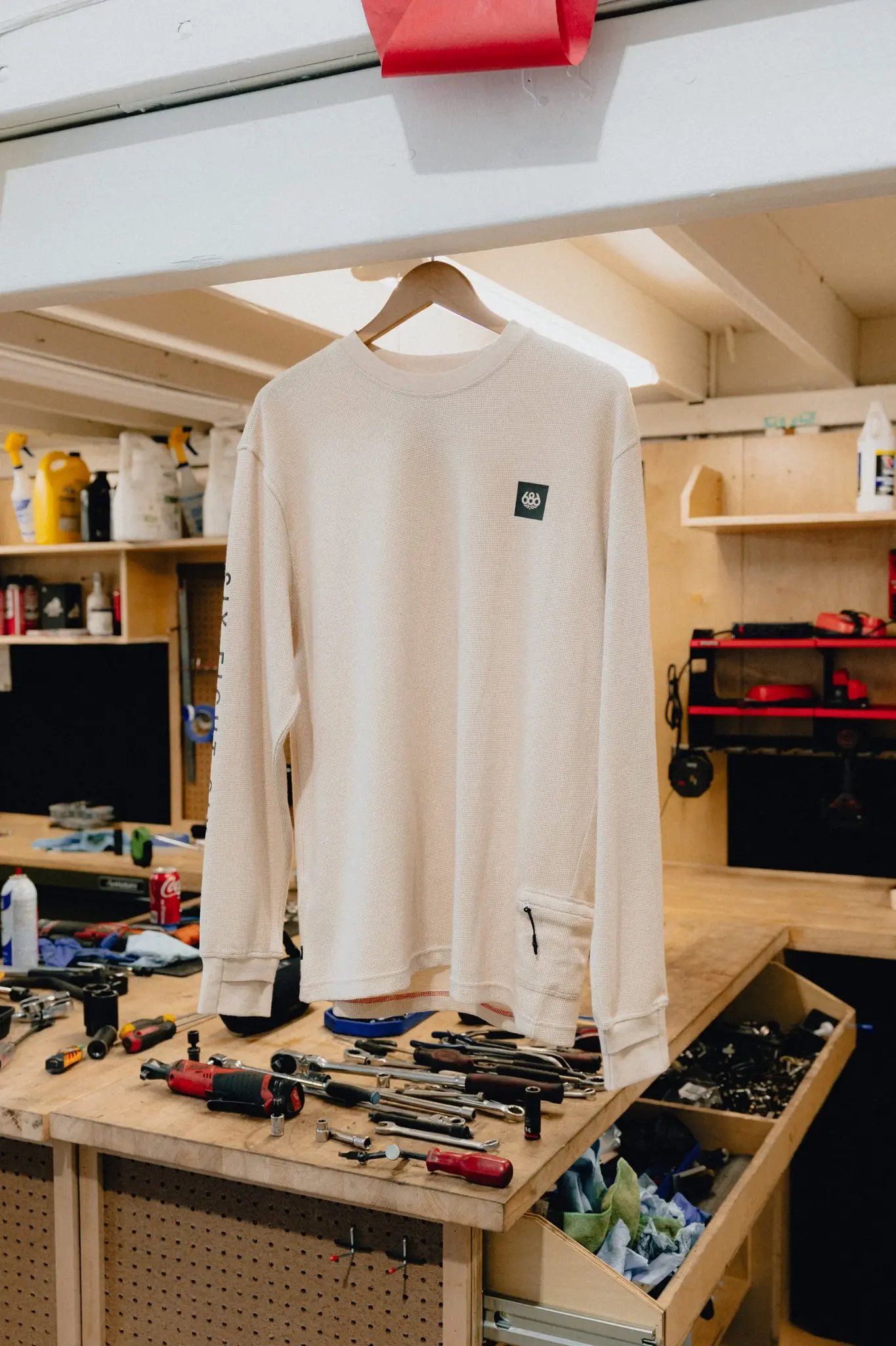686 686 Men's Let's Chill Waffle Longsleeve Crew