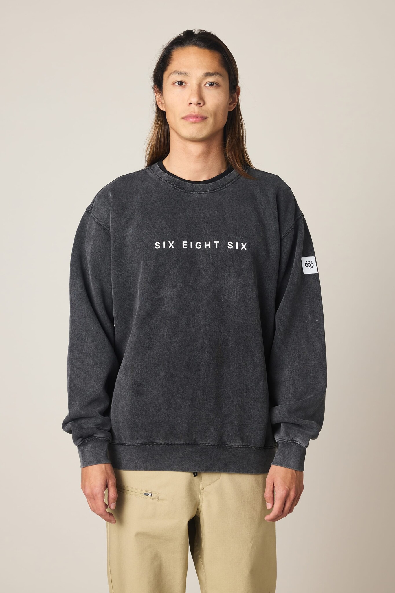 686 686 Men's Mixed Relaxed Longsleeve Crewneck