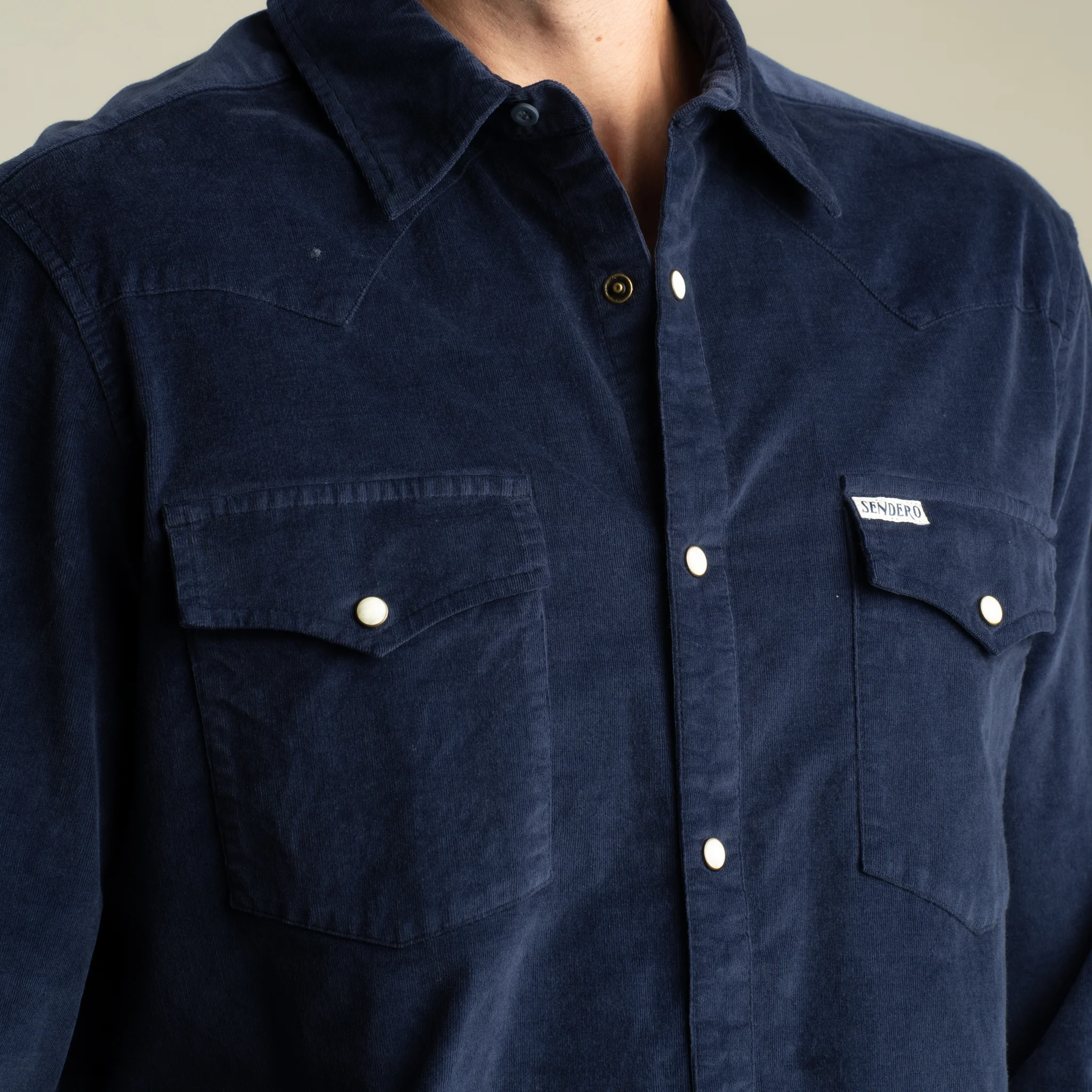 Sendero Provisions Co. Sendero Men's The Wyatt Pearl Snap LS Corduroy Shirt