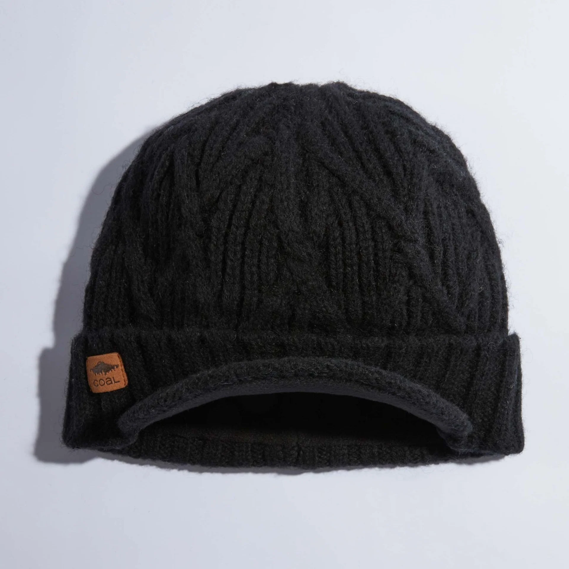 Coal Coal The Yukon Brim Cable Knit Wool Beanie
