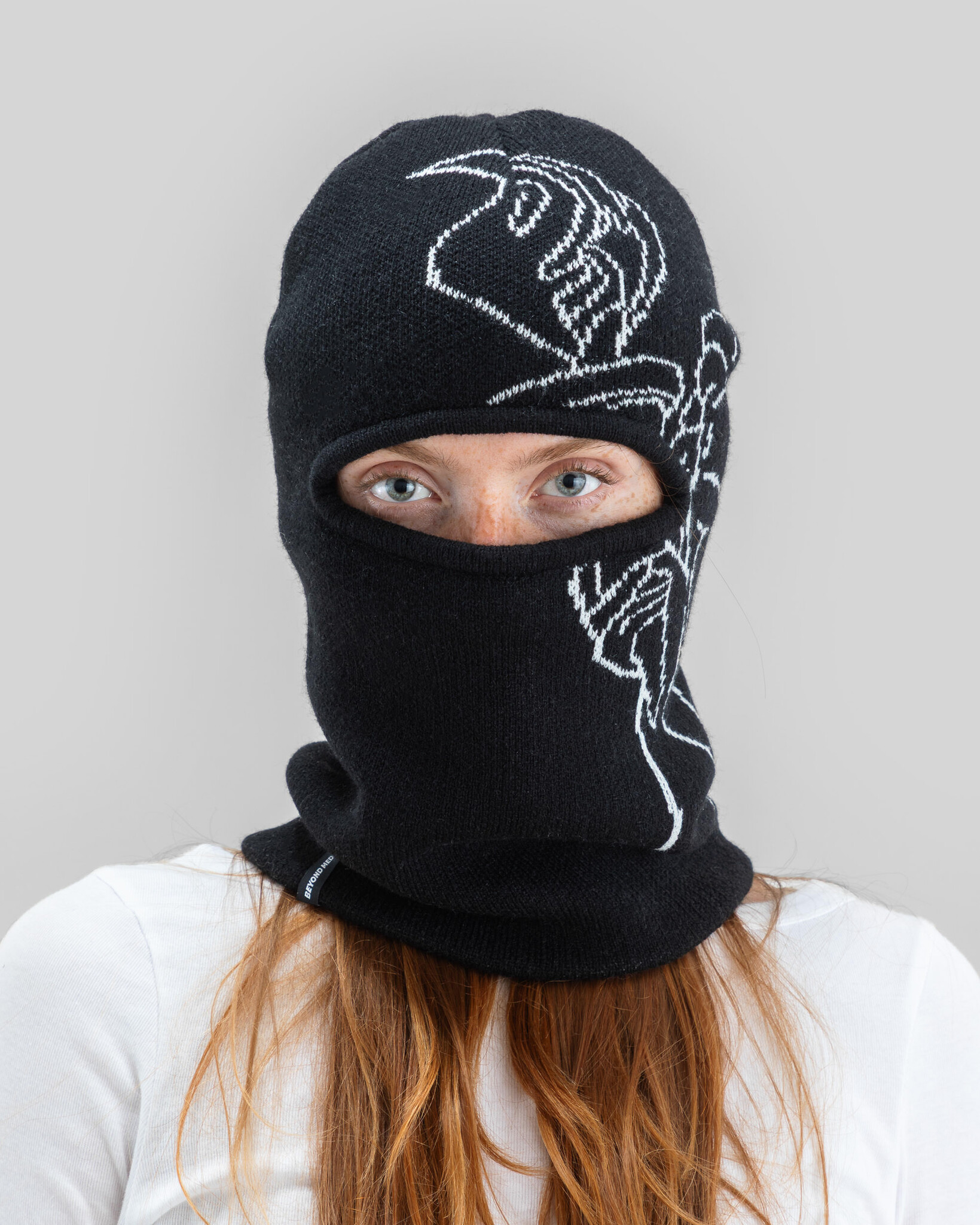 Beyond Medals Beyond Medals Jacquard Knit Balaclava Angel