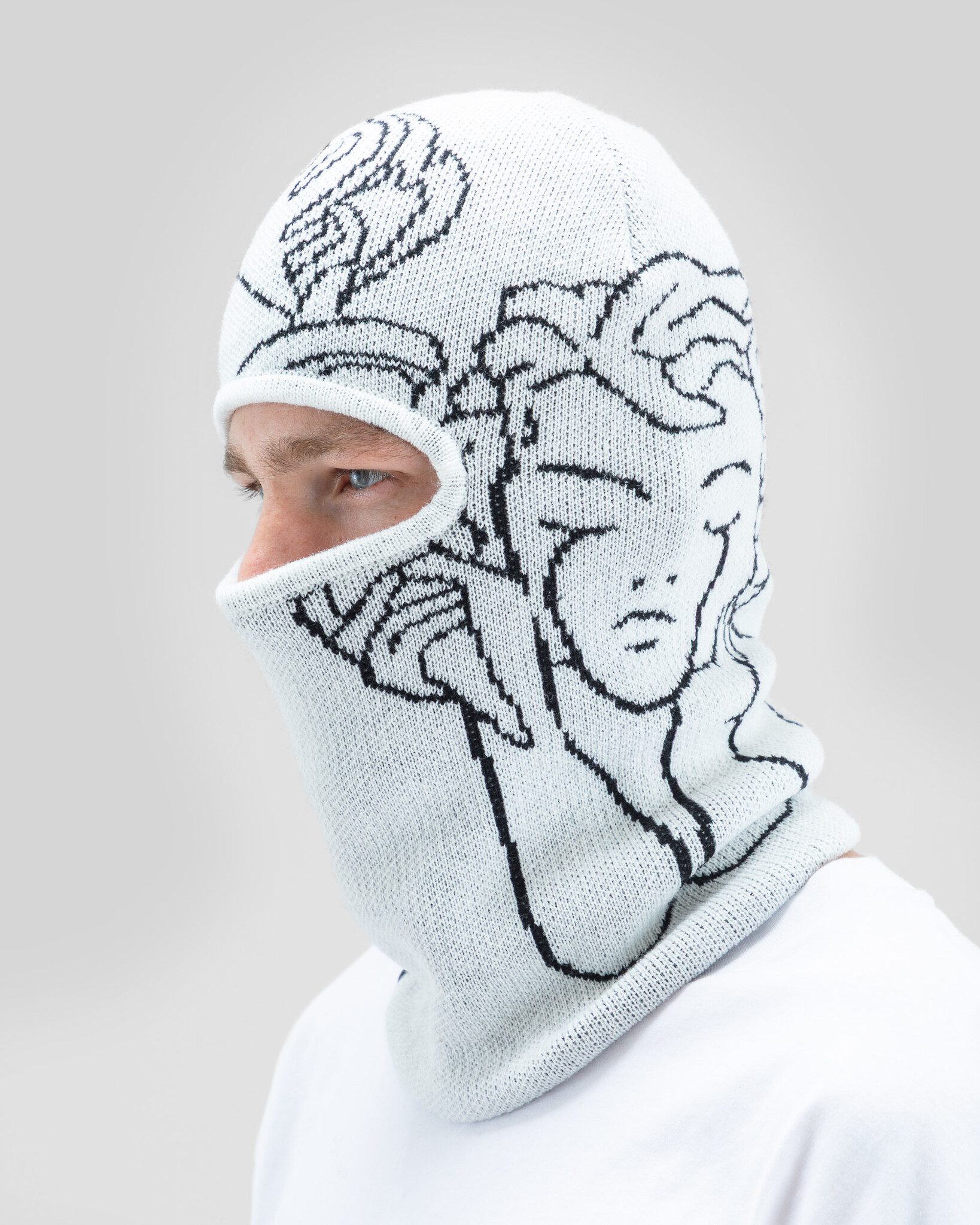 Beyond Medals Beyond Medals Jacquard Knit Balaclava Angel