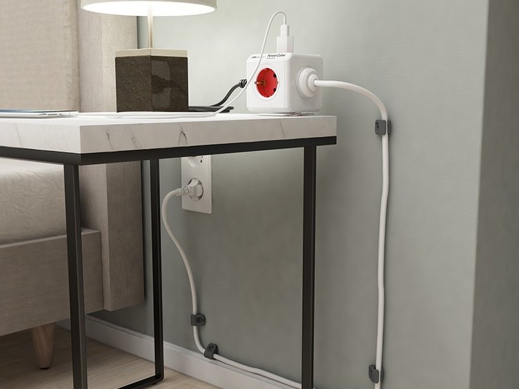 PowerCube Surge Protector 5ft 4-Outlet w/USB