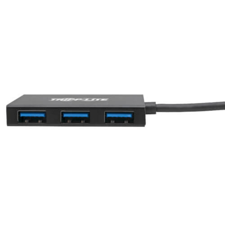 Tripp Lite USB-C Hub 4-Port USB-A Compact USB 3.1 Gen 1 Portable Aluminum