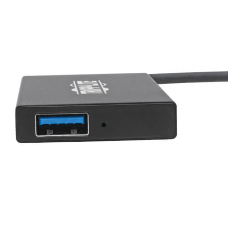 Tripp Lite USB-C Hub 4-Port USB-A Compact USB 3.1 Gen 1 Portable Aluminum
