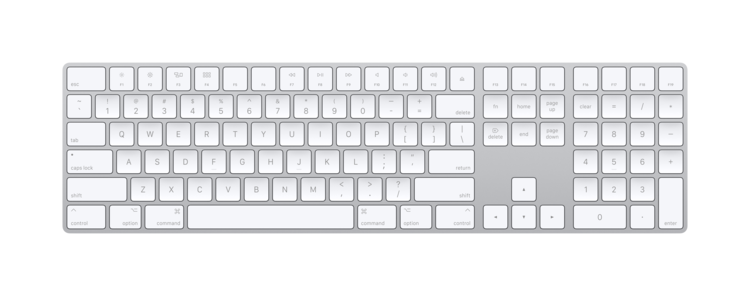 Apple Magic Keyboard w/Numeric Pad US English - Silver