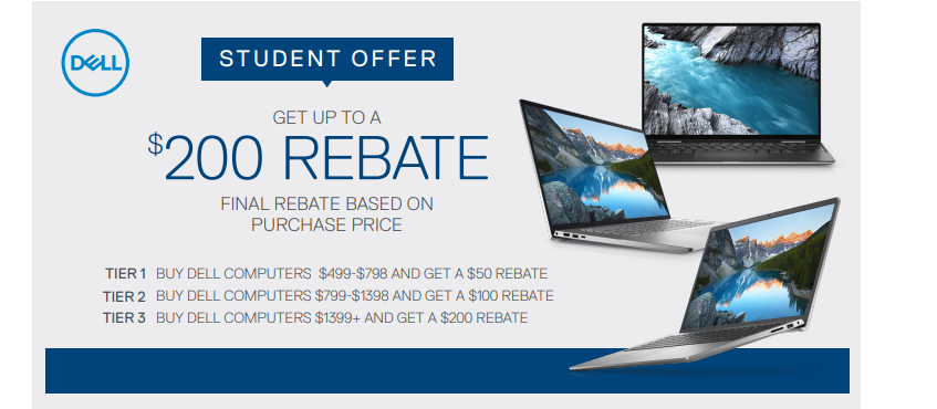 Buy a Dell computer get $100 Rebate - Campus Computer Store