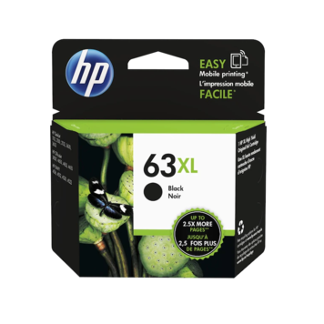 HP HP 63XL, (F6U64AN) High-Yield Black Original Ink Cartridge