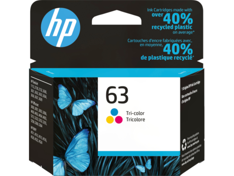 HP HP 63, (F6U61AN) Tri-Color Original Ink Cartridge