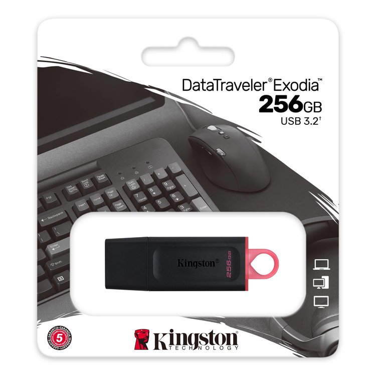 Kingston 256GB DataTraveler Exodia USB-A Flash Drive