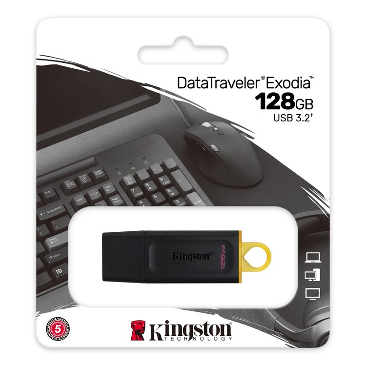 Kingston 128GB DataTraveler Exodia USB-A Flash Drive