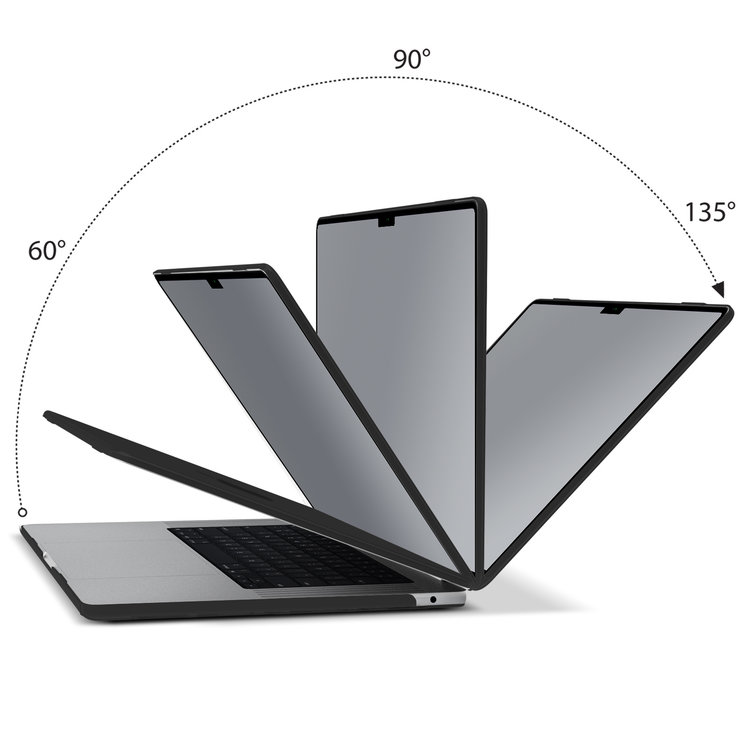 iBenzer Hardshell Case and Keyboard Cover for 13-inch MacBook Air M-series - Black