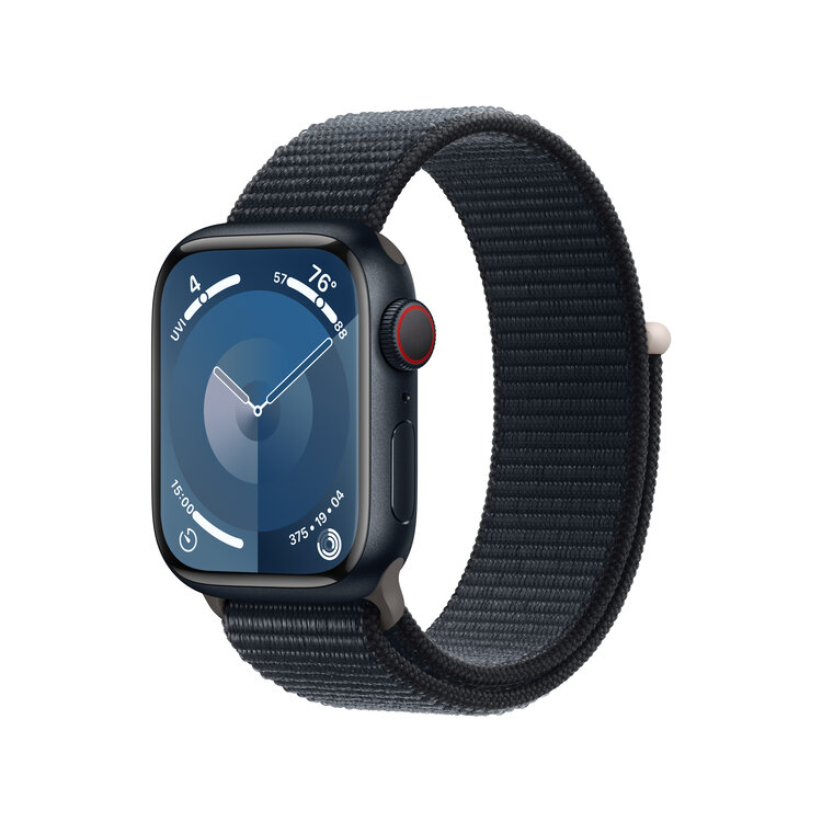 Apple Watch Series 9 GPS and Cellular 41mm Aluminum Case with Sport Loop