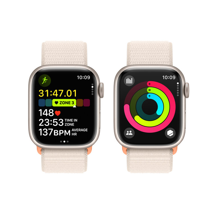 Apple Watch Series 9 GPS and Cellular 41mm Aluminum Case with Sport Loop
