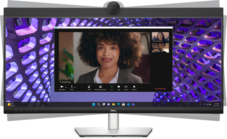 Dell 34-inch Curved Video Conferencing Monitor - P3424WEB