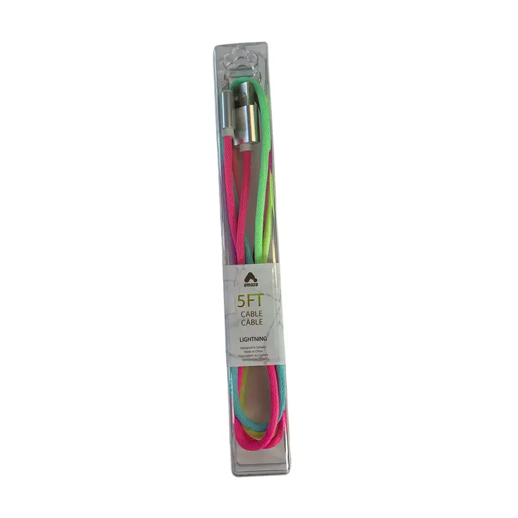 amaze 5ft amaze Charging Cable USB-A to Lightning (Mfi certified) - Multicolor