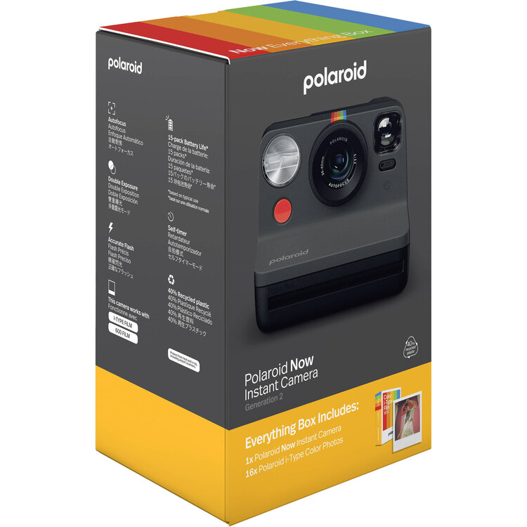 Polaroid Now Generation 2 Instant Camera Everything Box