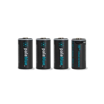Pale Blue Lithium-Ion Rechargable Batteries - CR123