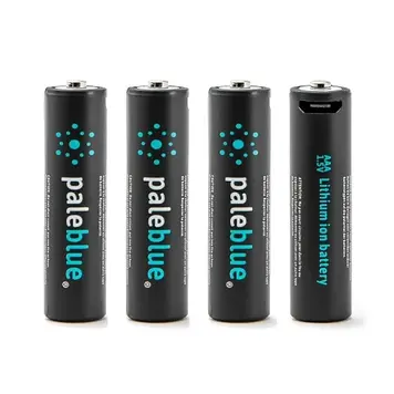 Pale Blue Lithium-Ion Rechargable Batteries - AAA