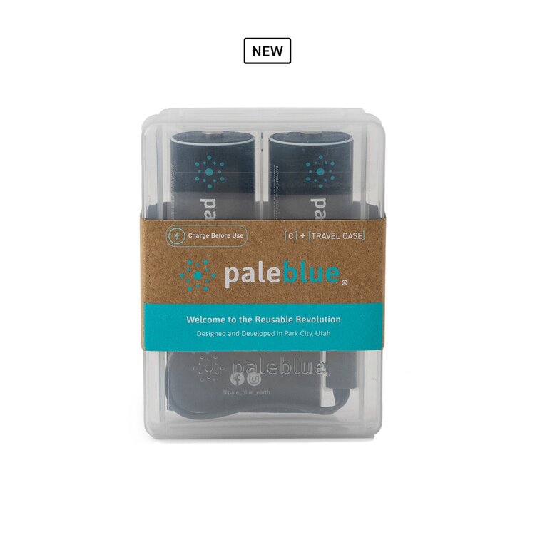 Pale Blue Lithium-Ion Rechargable Batteries - C