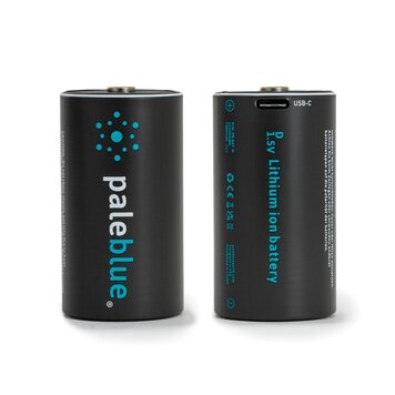 Pale Blue Lithium-Ion Rechargable Batteries - D