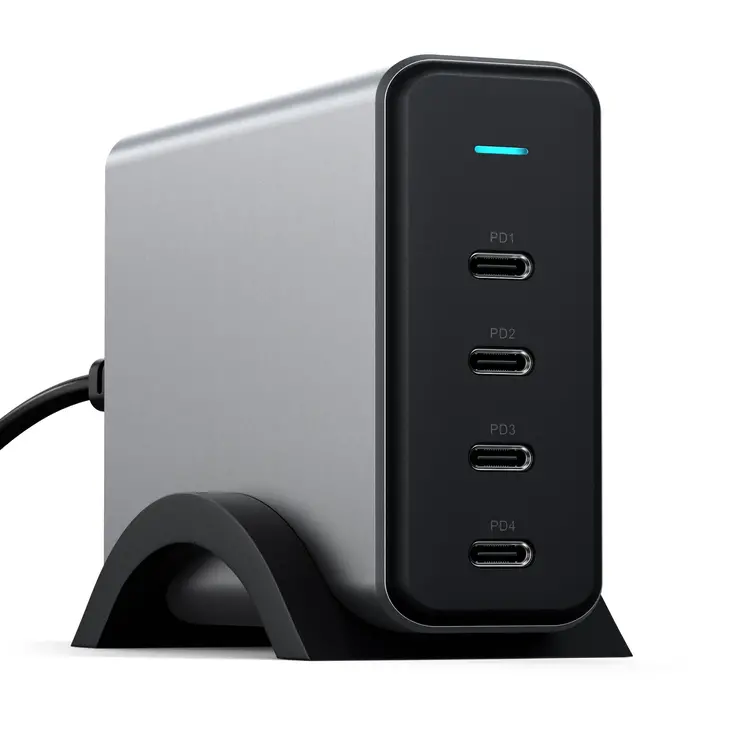 Satechi USB-C 4-Port PD GaN Charger - Space Gray 165W