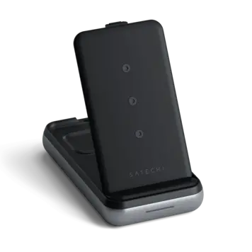 Satechi Duo Wireless Charger Power Stand - Space Gray