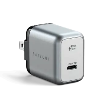 Satechi USB-C PD GaN Wall Charger - Space Gray 30W