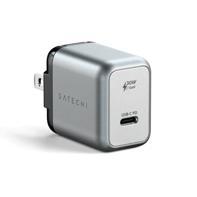 Satechi USB-C PD GaN Wall Charger - Space Gray 30W