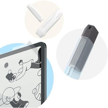 iPad Accessory Bundle - iPad Pro (iPad Screen Protector 2Pk, Pencil Grips 2Pk, Cleaning Kit)