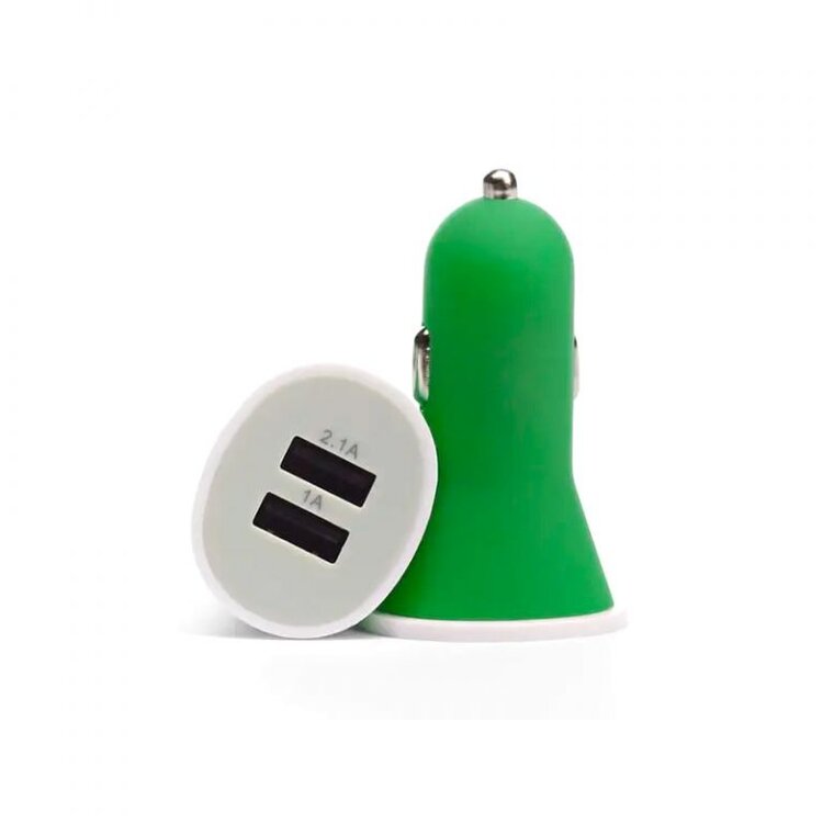 Charge MAXX Dual-Port Char Charger USB-A & USB-A 2.1 Amp - Blue, Green, Pink or Red