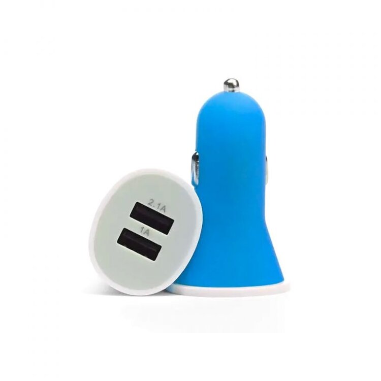 Charge MAXX Dual-Port Char Charger USB-A & USB-A 2.1 Amp - Blue, Green, Pink or Red