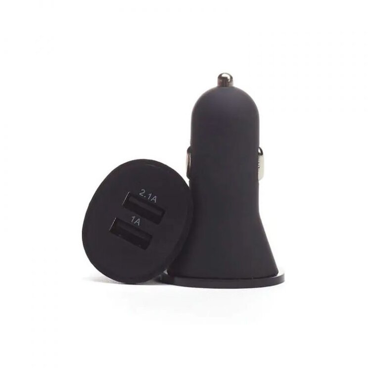 Charge MAXX Dual-Port Car Charger USB-A & USB-A 2.1 Amp - Black or White