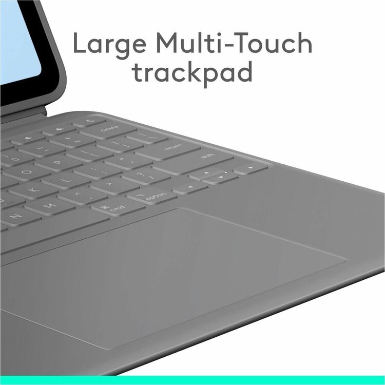 Logitech Combo Touch for iPad Air Apple iPad Air (5th Generation), iPad Air 11 (2024), iPad Air 11 (2025), iPad Air 11 (2026) - Oxford Grey