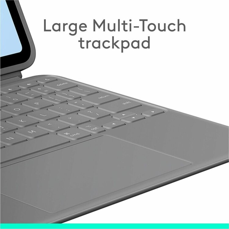 Logitech Combo Touch for iPad Air Apple iPad Air (5th Generation), iPad Air 11 (2024), iPad Air 11 (2025), iPad Air 11 (2026) - Oxford Grey