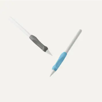 Pencil Grips - White and Blue 2pk