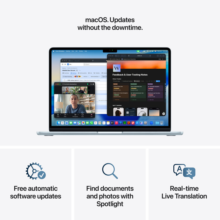 Apple MacBook Air (13-inch) M5, 10-core CPU and 8-core GPU, 16GB Memory, 512GB Storage