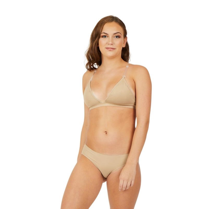 Capezio Beige Women's Seamless Clear Back Sweetheart Bandeau Bra, X-small/ small : Target