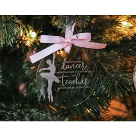 DBA Designs Dance Teacher Christmas Ornament