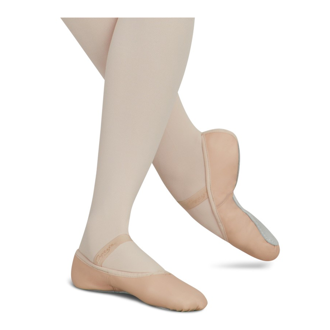 Ballet Slippers by Capezio 200C Kids Full Sole Leather