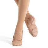 CAPEZIO 2037 HANAMI LIGHT SUNTAN STRETCH CANVAS