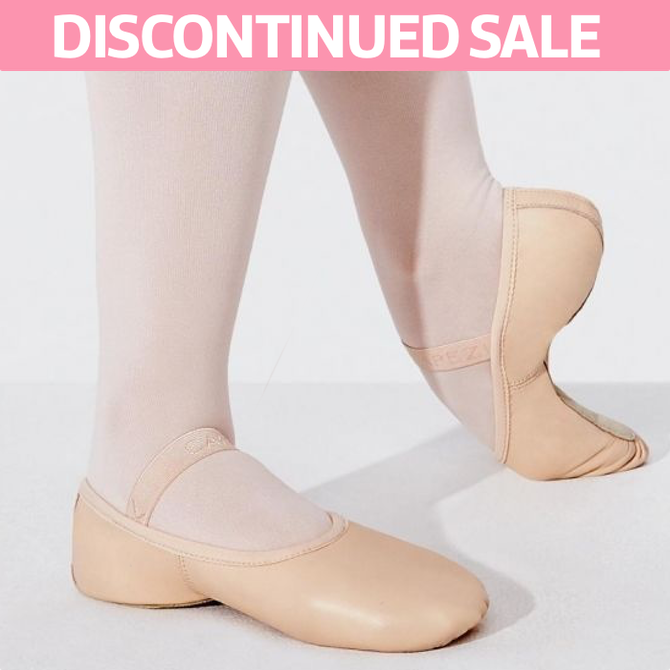 CAPEZIO Leather Ballet Shoes for Girl Full Sole Pink Leather