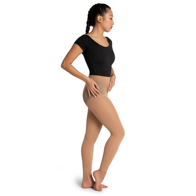 Capezio Ultra Soft Footless Tights with Self Knit Waistband