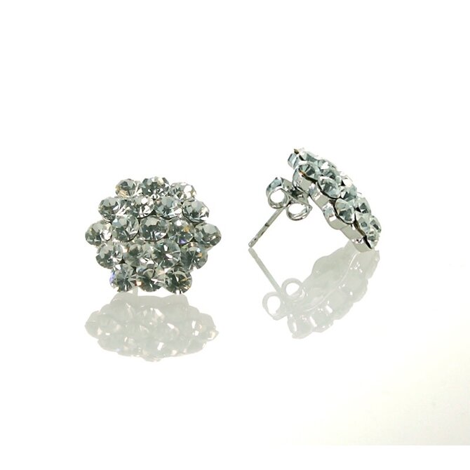 FH2 16mm Crystal Cluster Earrings (Pierced)
