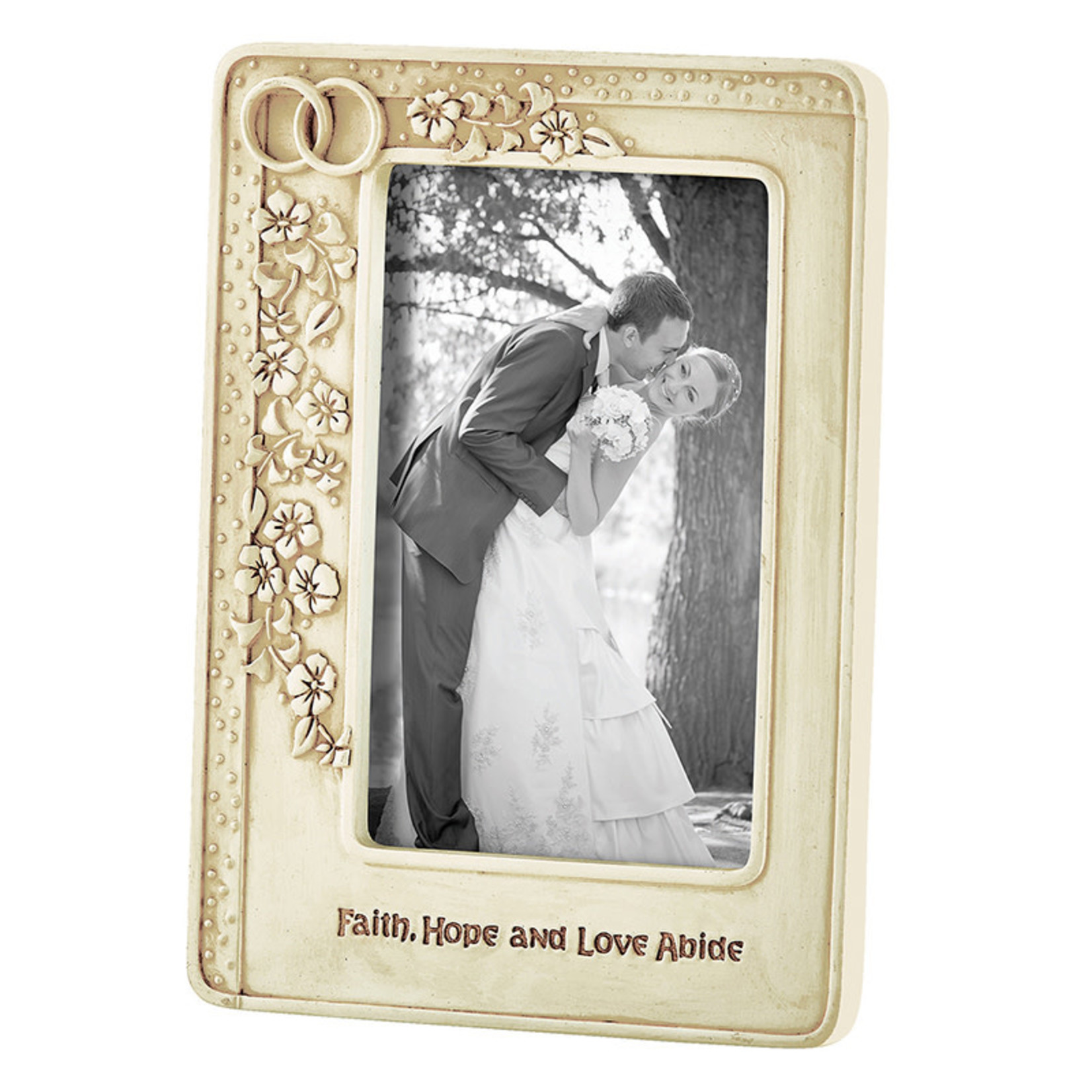 Wedding Photo Frame “Faith, Hope, and Love Abide”