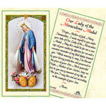 Prayer Card Our Lady of the Miraculous Medal