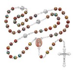 Our Lady of Guadalupe Venetian Glass Rosary
